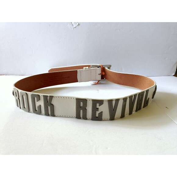 Rock Revival Belt Leather Men's Size 38 Metal Logo